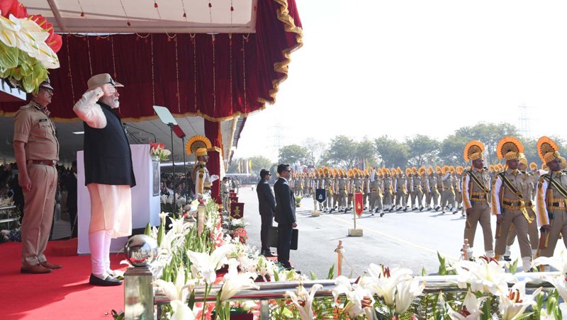 PM Modi attends  Central Industrial Security Forces Raising Day