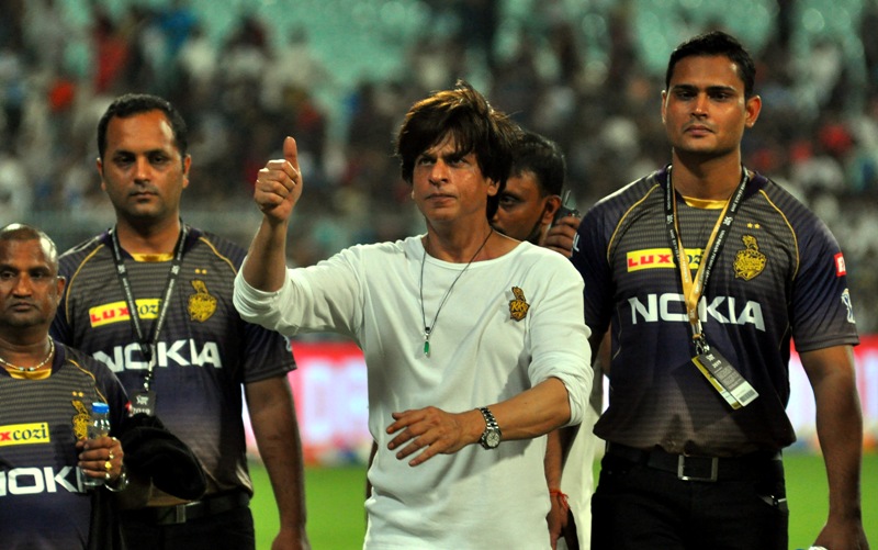 SRK at Eden Gardens after KKR beat Mumbai Indians