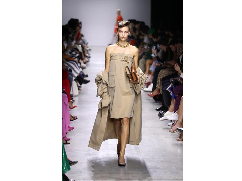 Models walk the ramp for designer Annakiki at Milan Fashion Week