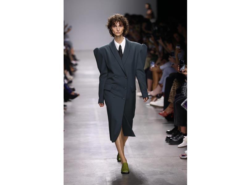 Models walk the ramp for designer Annakiki at Milan Fashion Week