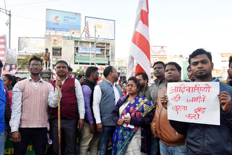 Members of Christian Community protest in Ranchi