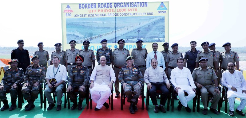 Rajnath Singh dedicates UJH Bridge to nation