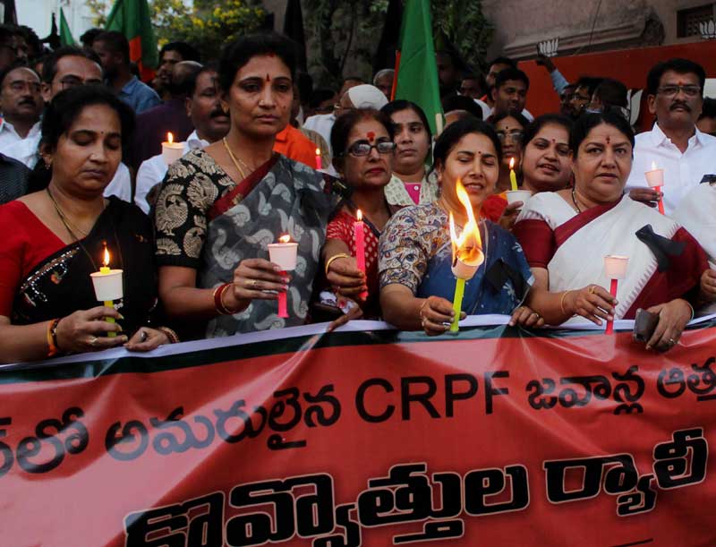 India protests Pulwama attack