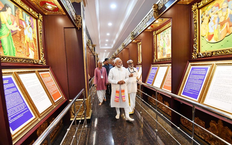 PM Modi visits Ramayana Darshanam  in Kanyakumari