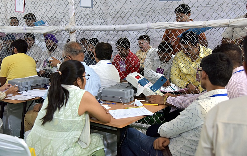 Lok Sabha Elections: Counting of votes progress in India on May 23