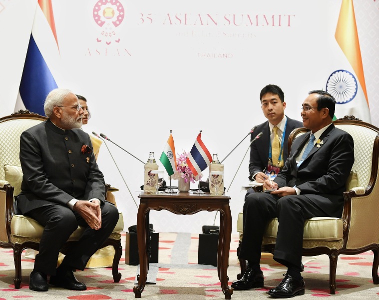 Narendra Modi meets Prime Minister of Thailand General Prayut Chan-o-cha