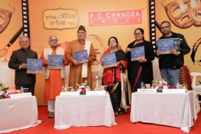 PC Chandra Group unveils book of paintings by veteran actor Soumitra Chattopadhyay