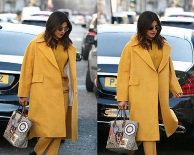 London: Actress Priyanka Chopra looks stunning as she sports a Mangalsutra