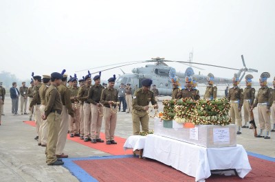 A tribute to a CRPF man killed in Kashmir encounter