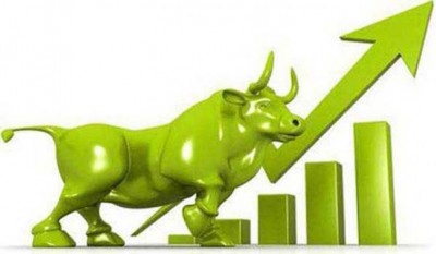 Sensex up by 108 pts