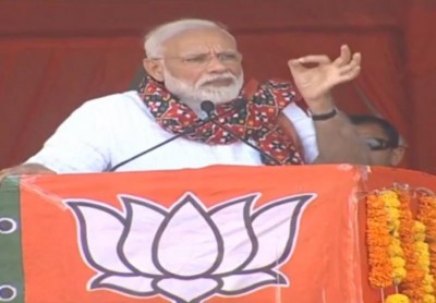 Narendra Modi visits Telangana, says people will vote during Lok Sabha to form New India