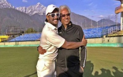 Ranveer Singh meets Mohinder Amarnath for film '83