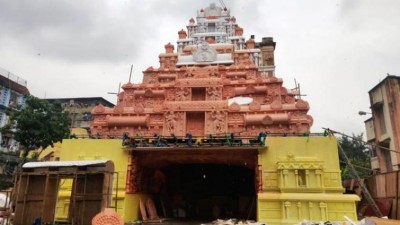Mohammad Ali Park Puja committee decides to build Kerala's Murugan temple this year at their new venue