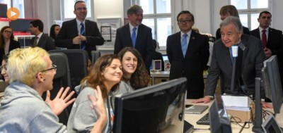 Guterres underscores UN role in achieving a free, secure Internet