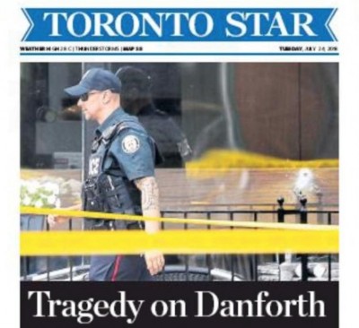 Toronto plans vigil for the victims of the Danforth shooting one year ago