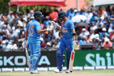 Indian batsmen manage to clinch four wickets victory against West Indies