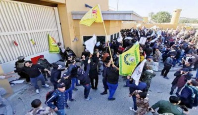 Iraqi protesters storm US embassy in Baghdad