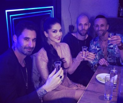 Sunny Leone celebrates New Year's eve with Daniel and friends 