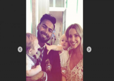 Rishabh Pant turns 'best babysitter' for Tim Paine's kids