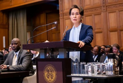 Aung San Suu Kyi defends Myanmar from accusations of genocide, at top UN court