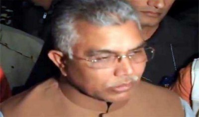 Beat up cops, TMC goons if you are attacked: Dilip Ghosh tells BJP workers