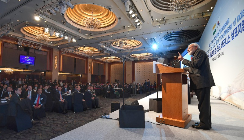 Prime Minister Narendra Modi in South Korea
