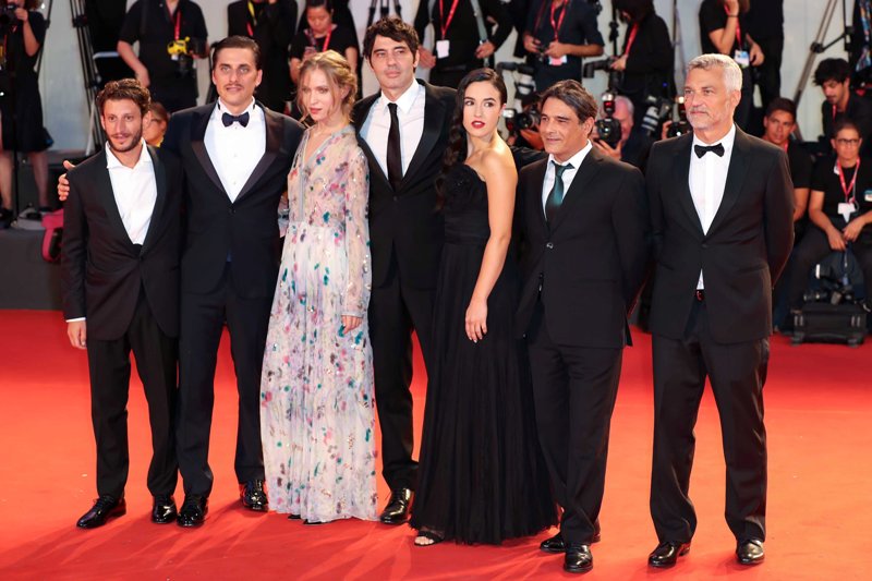 Pietro Marcello at premiere of Martin Eden during Venice International Film Festival