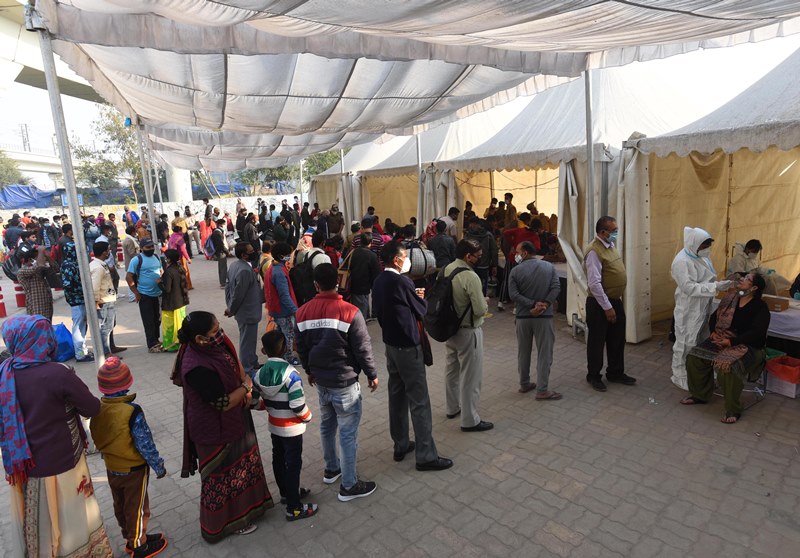 Covid-19 test in New Delhi
