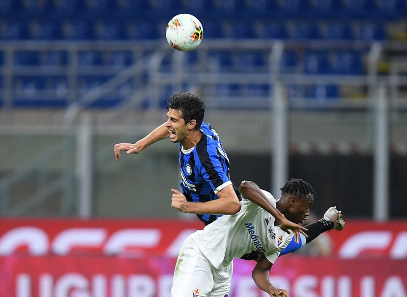 Serie A football match in Milan