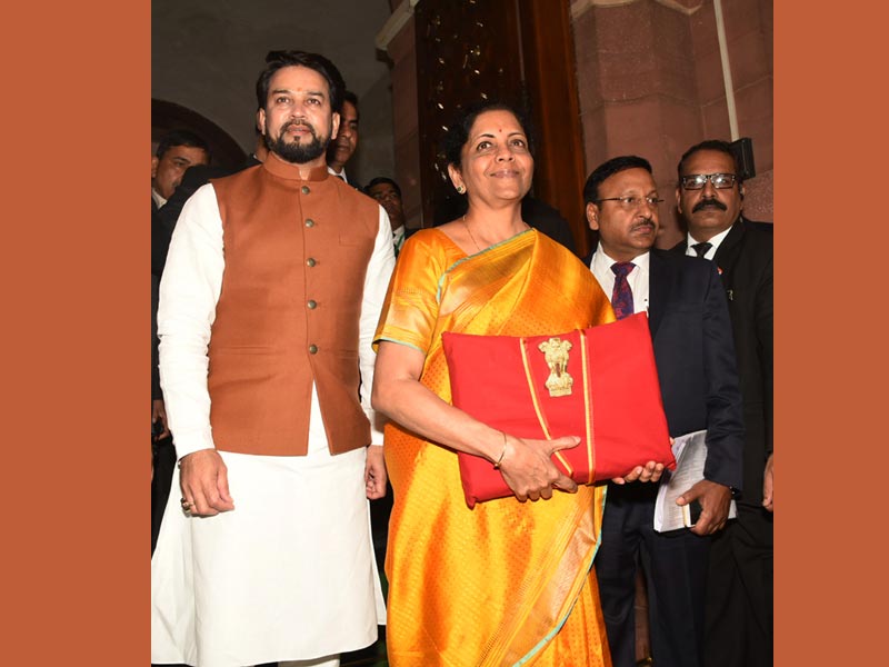 Nirmala presents Union Budget