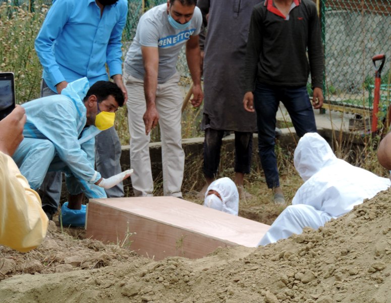 Burial of deceased Covid-19 patient