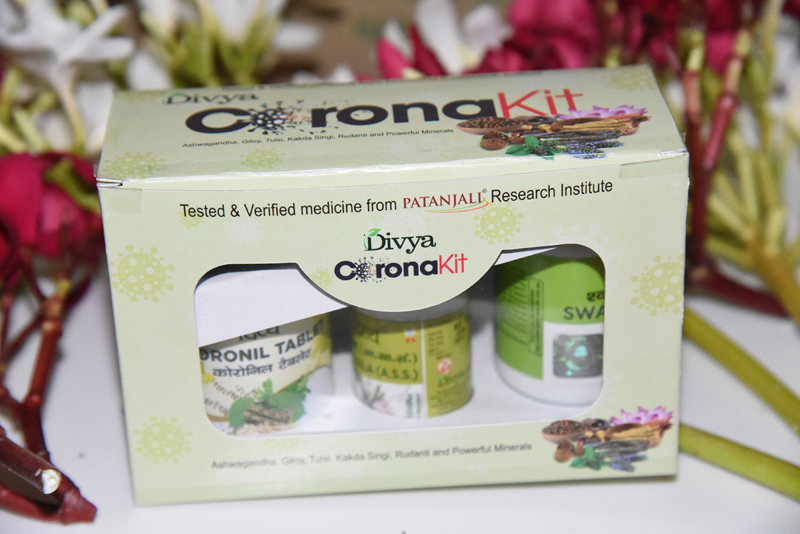 Baba Ramdev launches Divya Corona kit in Hardwar