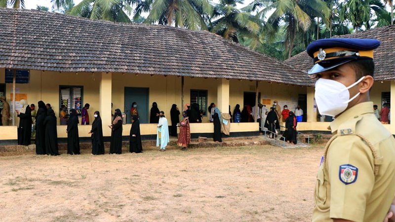 Polling in Kerala's Local Body underway