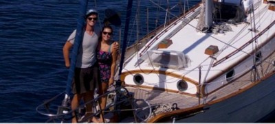 At sea for nearly a month, a young couple finally realizes that world is combating COVID-19 