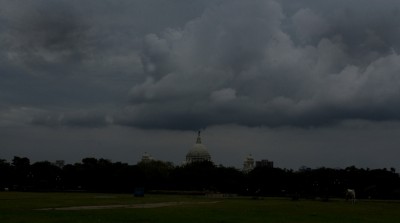 Dark clouds over West Bengal capital Kolkata ahead of Cyclone Amphan