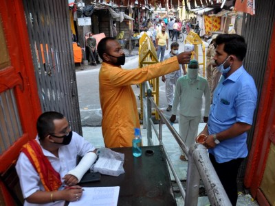 Devotees enter Mankameshwar temple in phase two of Unlock 1