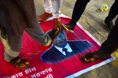 Anti-China demonstration in Agartala