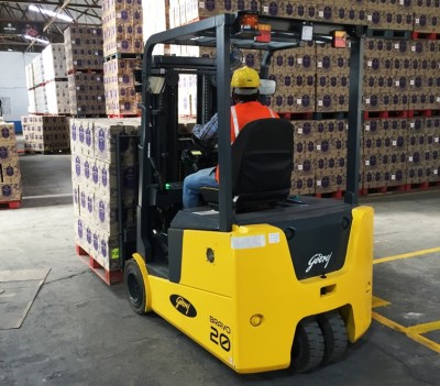 Godrej Material Handling launches the new Bravo Electric Three-Wheel Forklift