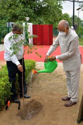 President Ram Nath Kovind celebrates Van Mahotsav