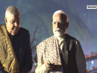 PM inaugurates light and sound show on iconic Howrah Bridge