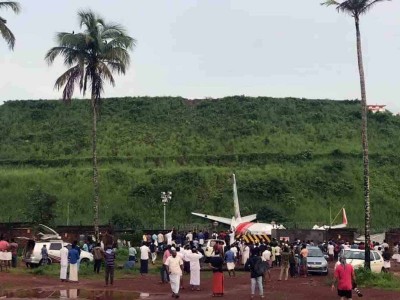Relief and rescue operations at air crash site in Kozhikode