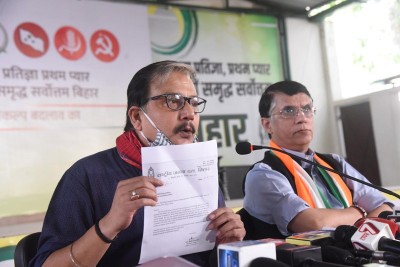 RJD, Congress hold press conference