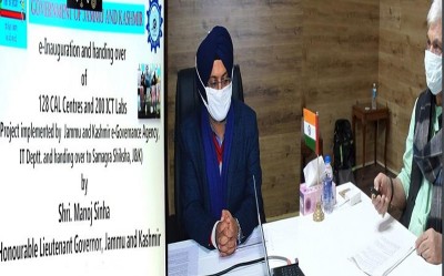 J&K: LG Sinha for spreading digital literacy in schools