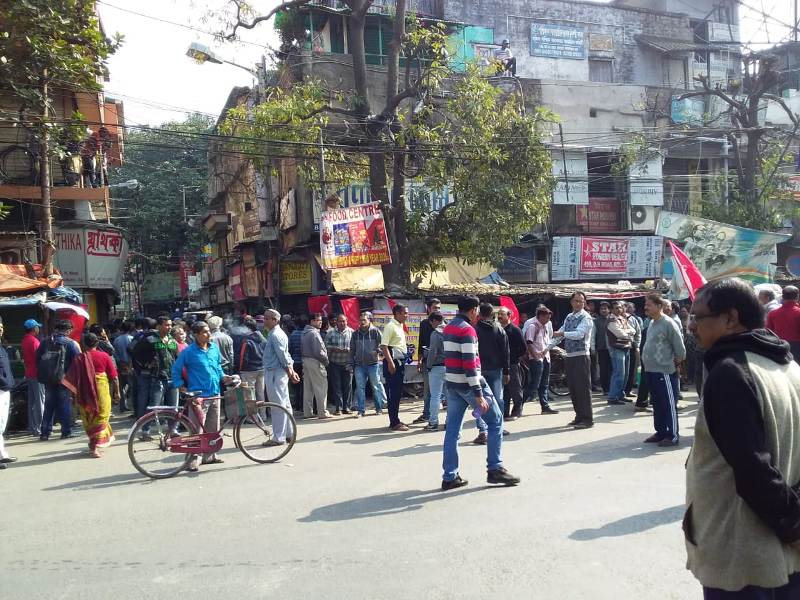 Trade Union call for shutdown- Bharat Bandh-  hits life in India