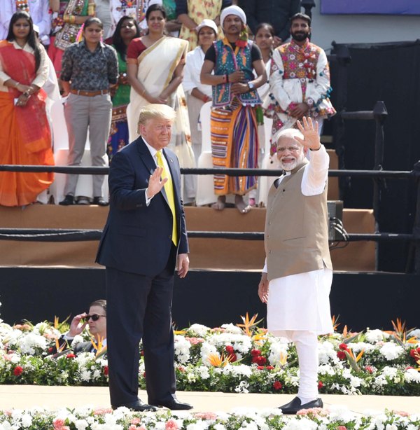 Namaste Trump: US Prez spends busy first day in India  