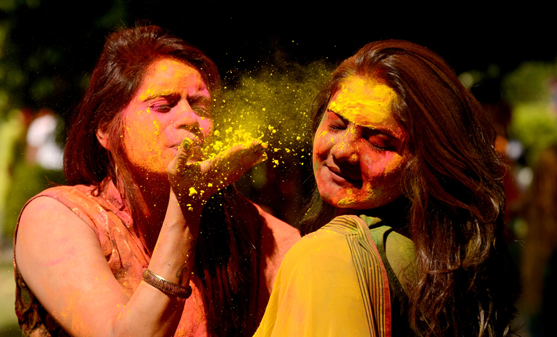 Kolkata celebrates Holi, the festival of colours
