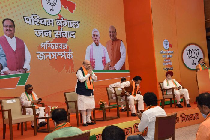 Amit Shah addresses West Bengal Jan-Samwad  virtual rally