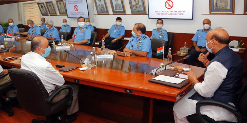 Rajnath Singh at inaugural session of the Air Force Commander’s Conference