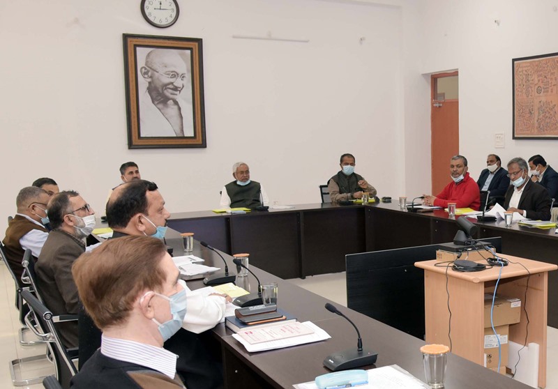 Nitish Kumar attends review meeting of Revenue and Land Reform Department in Patna
