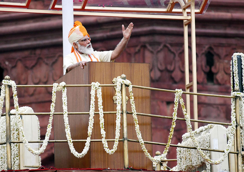India's 74th Independence Day: PM Modi at Red Fort in New Delhi